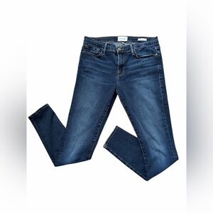 FRAME Le Skinny de Jeanne Jeans Size 29 Dark Wash Stretch Designer Skinny Denim